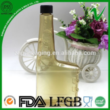 Customized size PVC square empty industry oil plastic bottle made in China